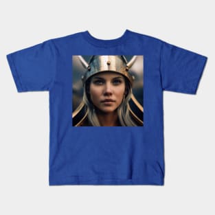 Viking Shield Maiden Kids T-Shirt